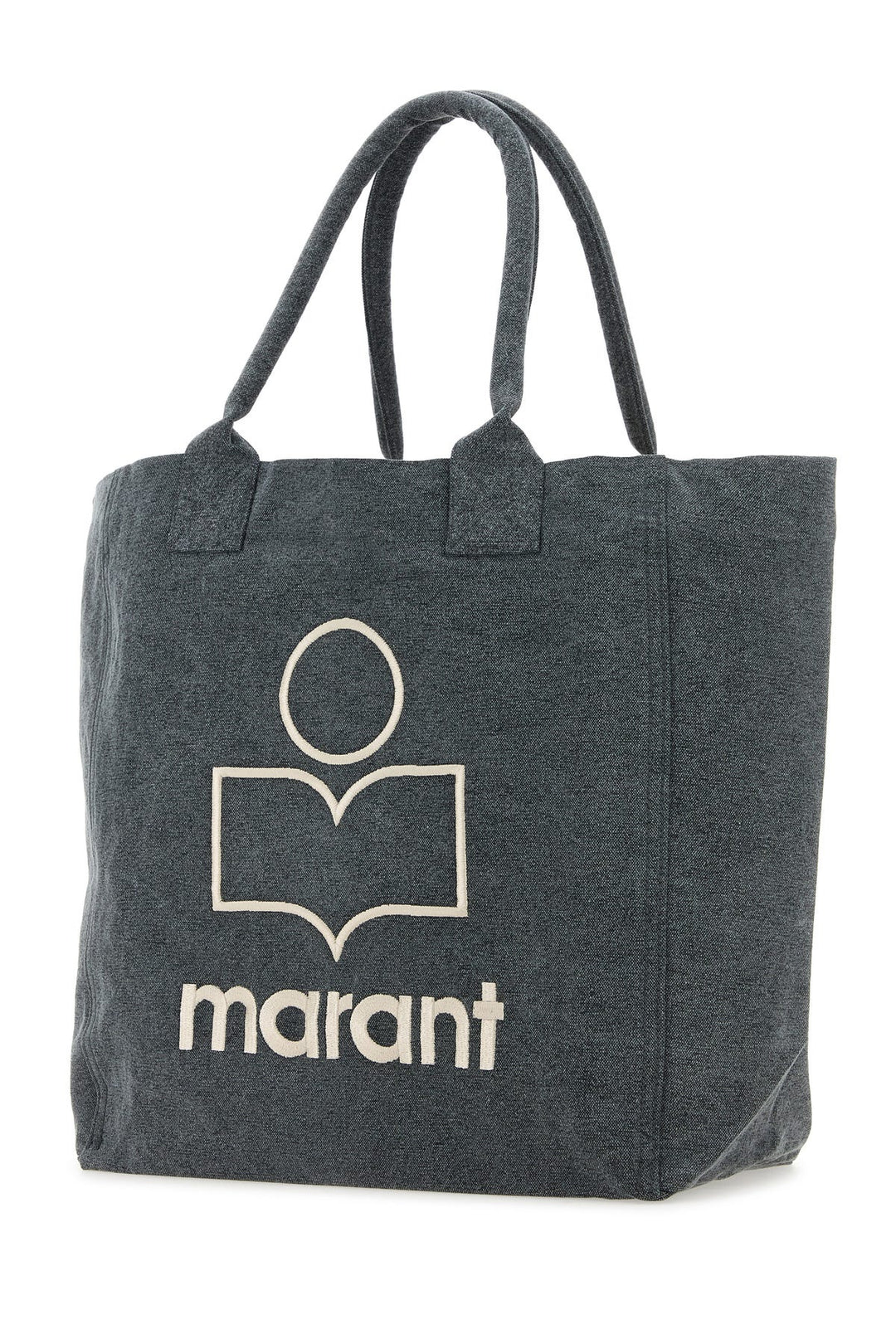 Melange dark grey cotton Yenky shopping bag