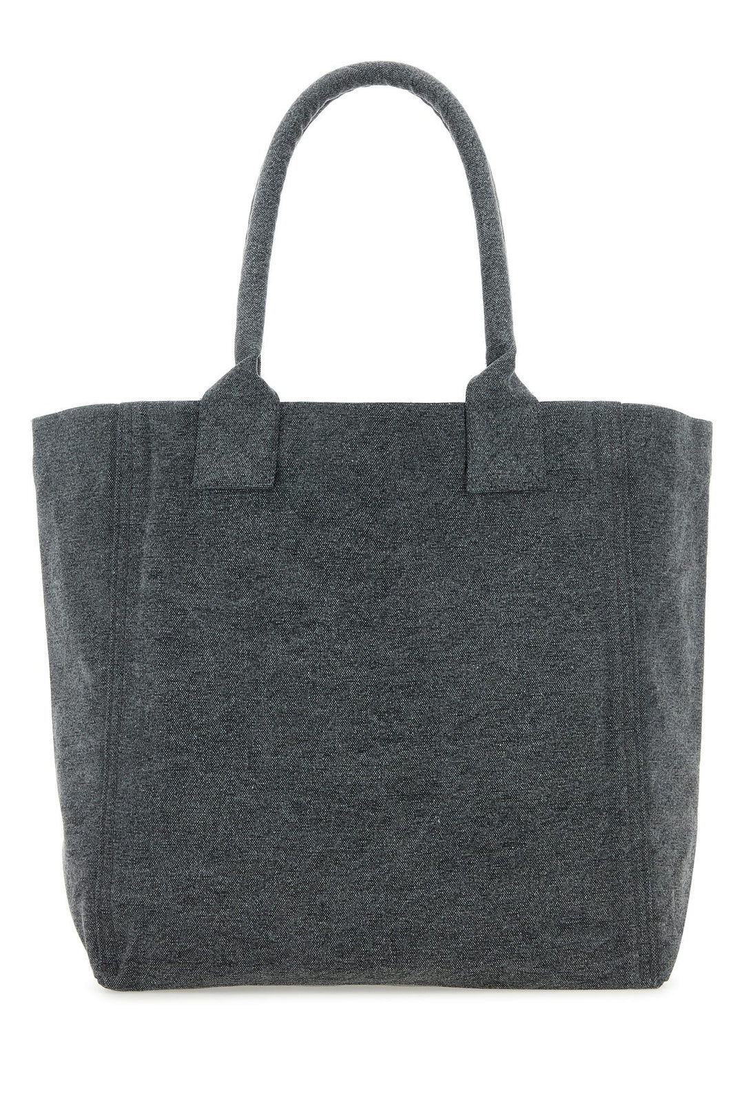 Melange dark grey cotton small Yenky shopping bag