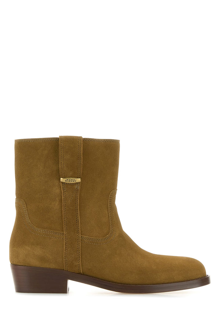 Biscuit suede Lylie ankle boots