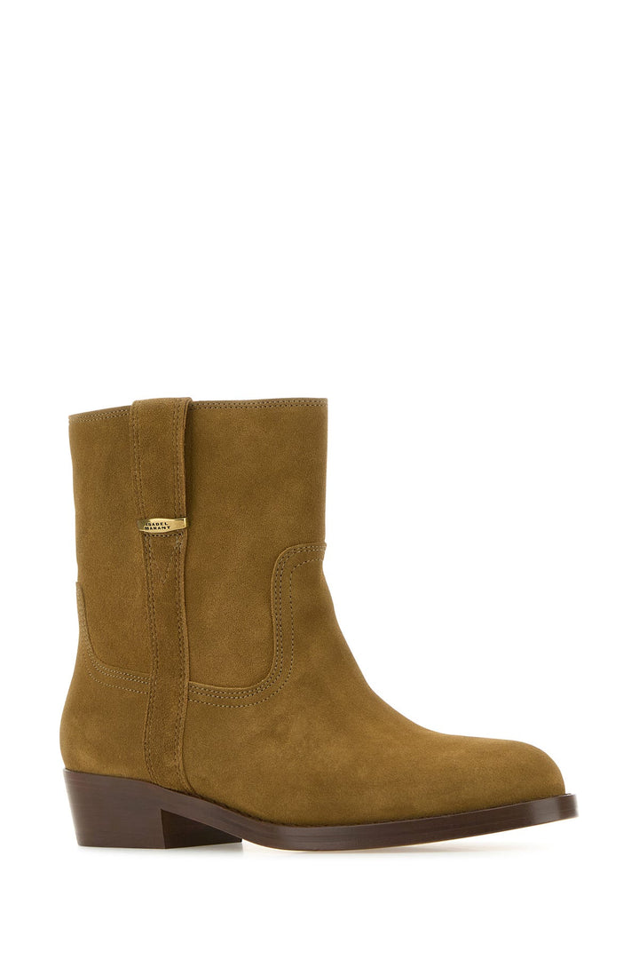 Biscuit suede Lylie ankle boots