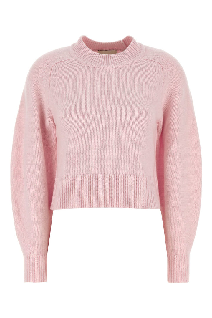 Pastel pink cotton blend Leandra sweater