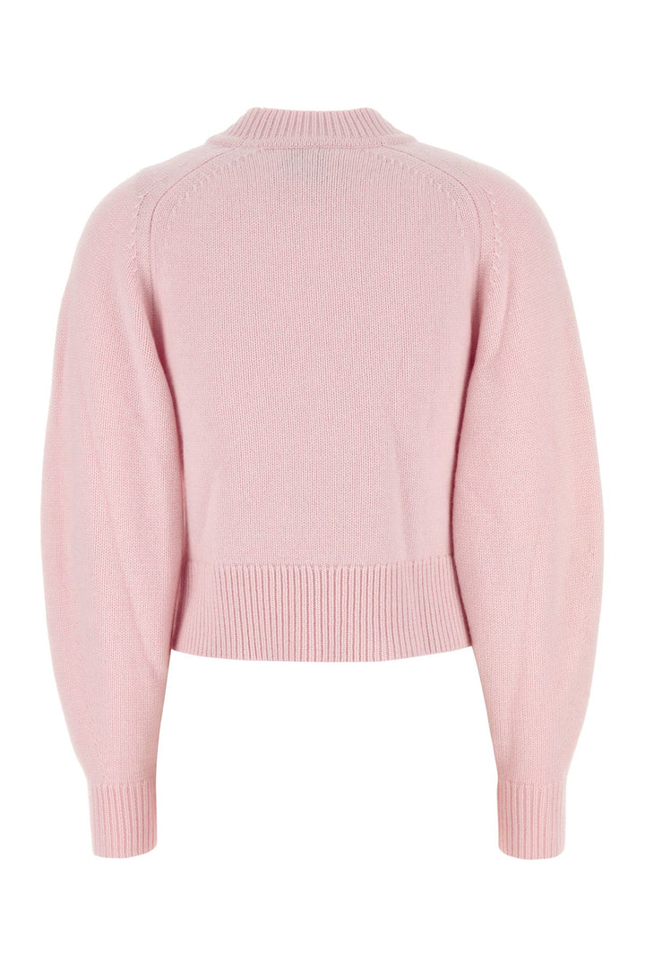 Pastel pink cotton blend Leandra sweater