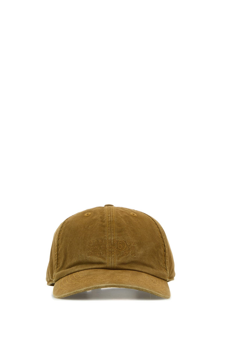 Camel canvas baseball cap