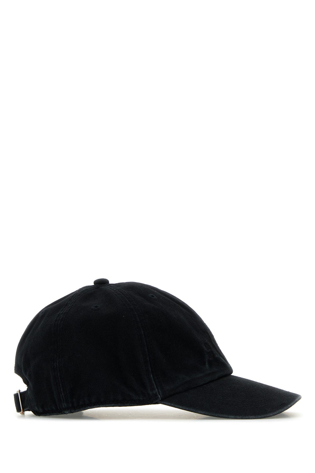 Black canvas baseball cap