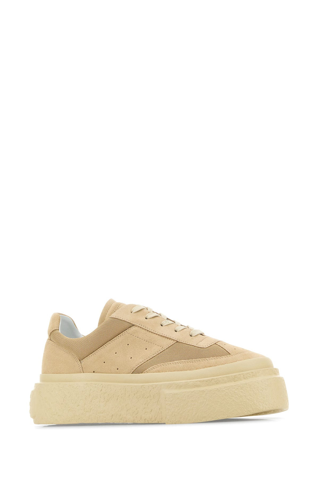 Two-tone suede and mesh Gambetta sneakers