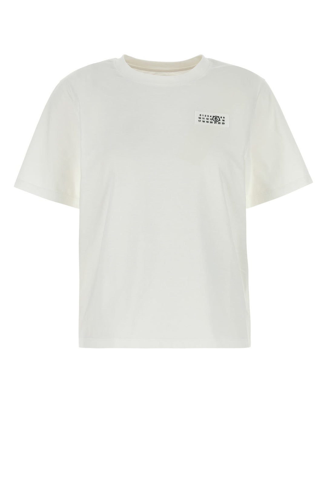 White stretch cotton t-shirt