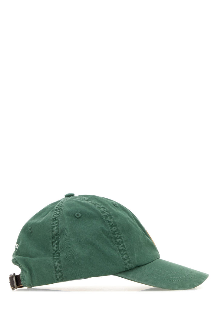 Green stretch cotton baseball cap