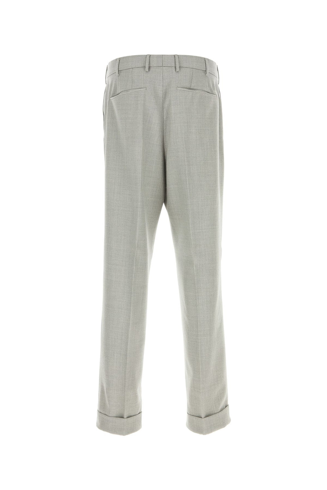 Melange grey wool pant