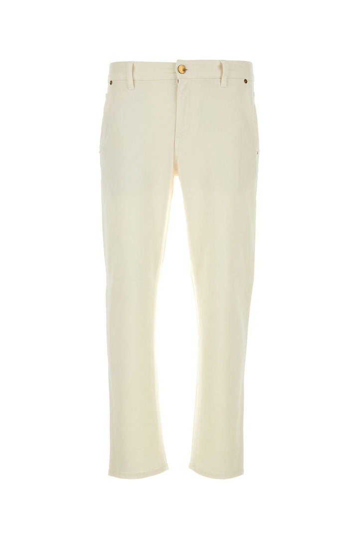 Ivory stretch denim jeans