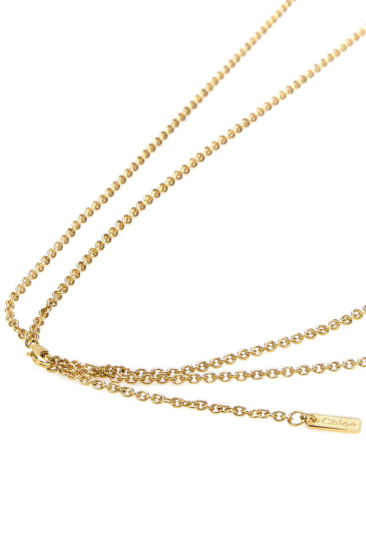 Gold metal ChloÃ© Charms necklace