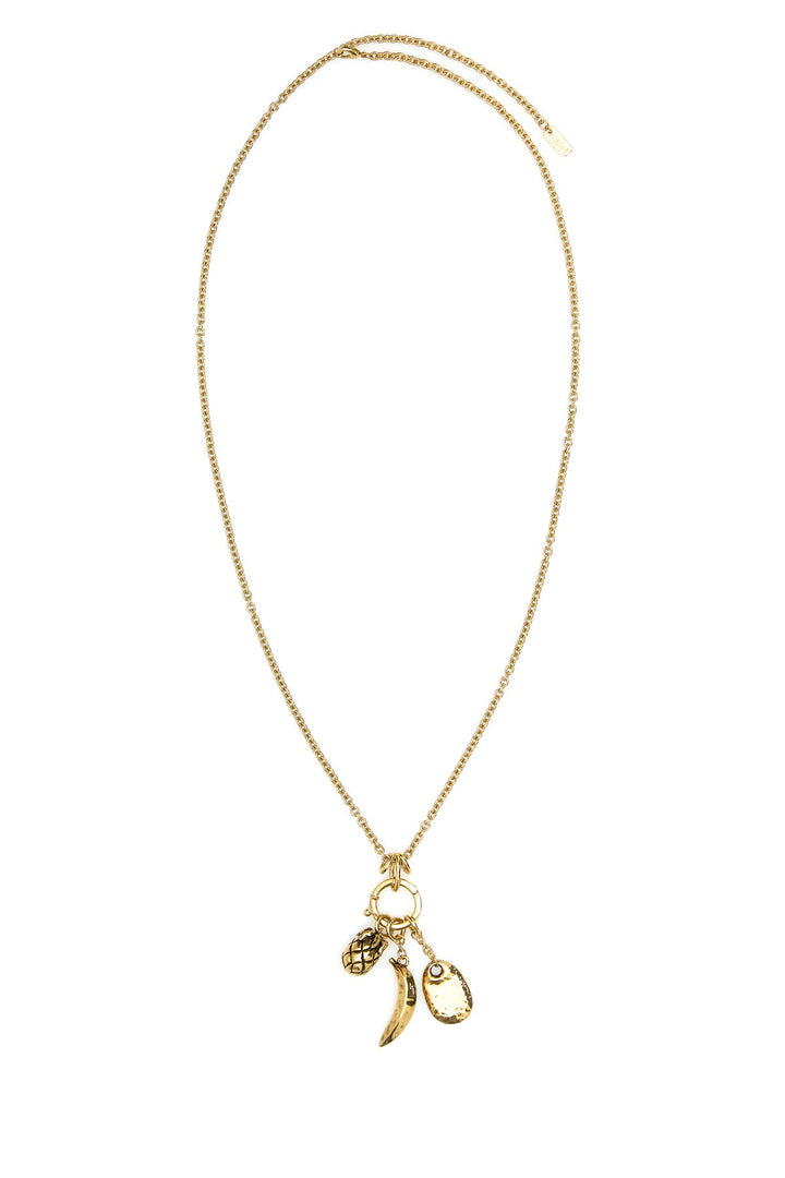 Gold metal ChloÃ© Charms necklace