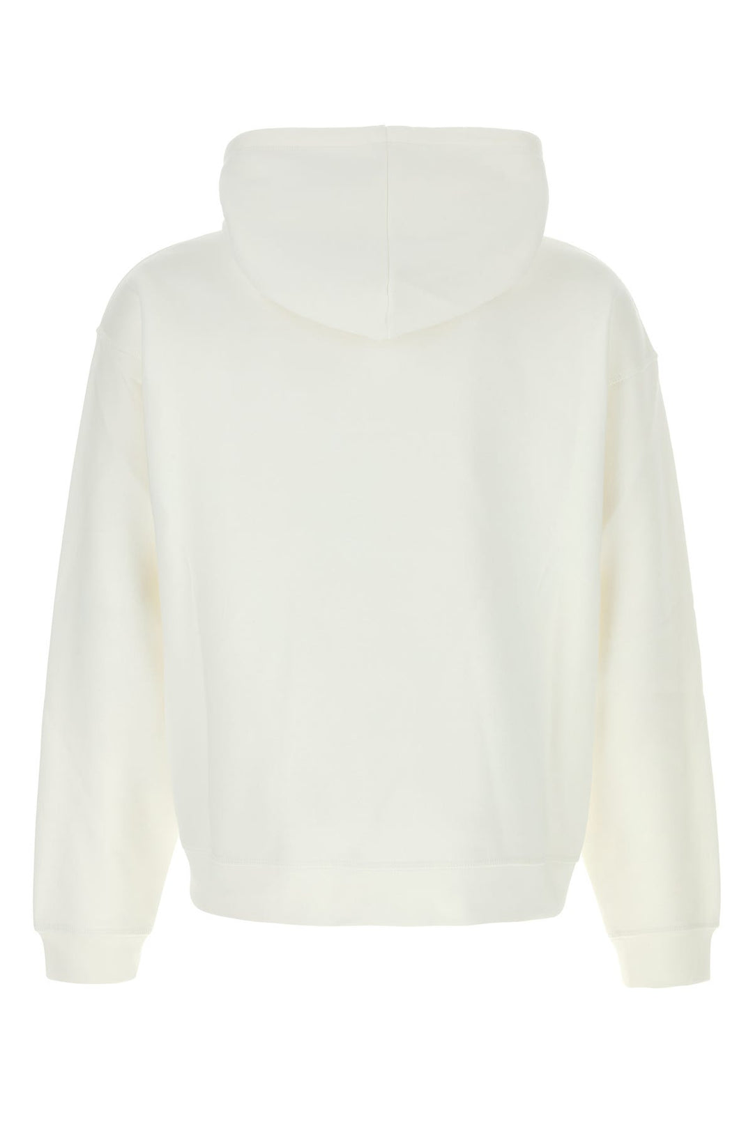 White cotton blend sweatshirt