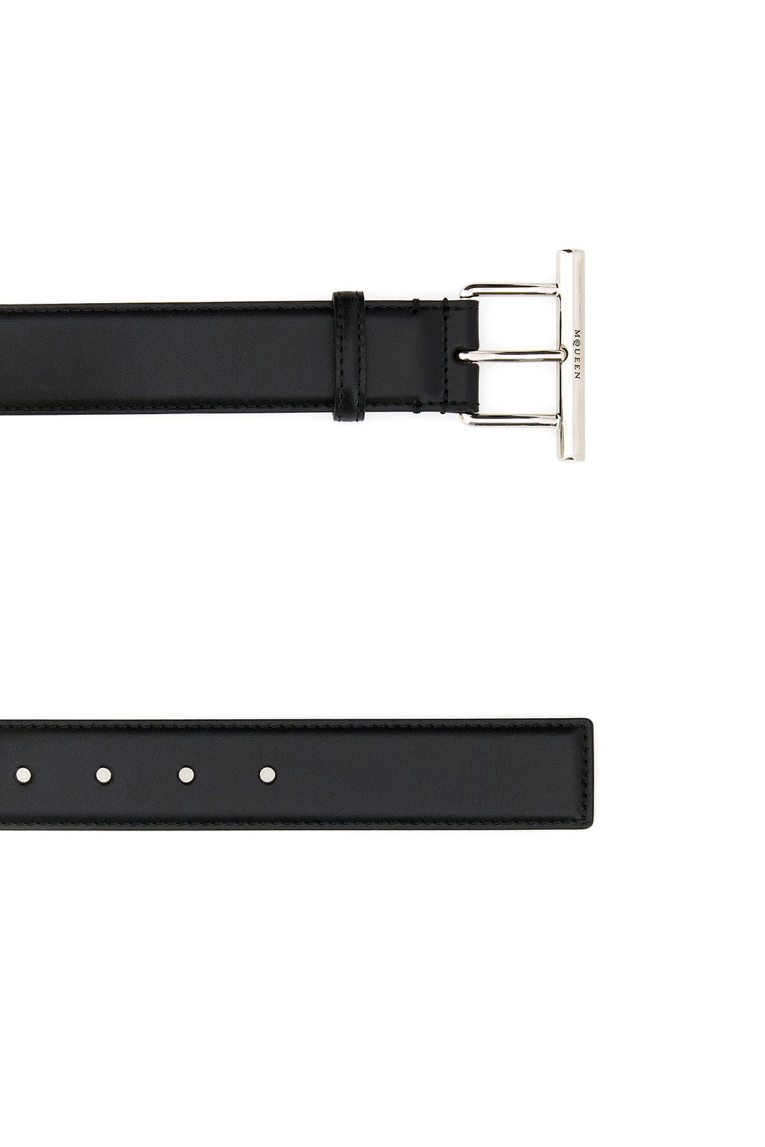 Black leather belt