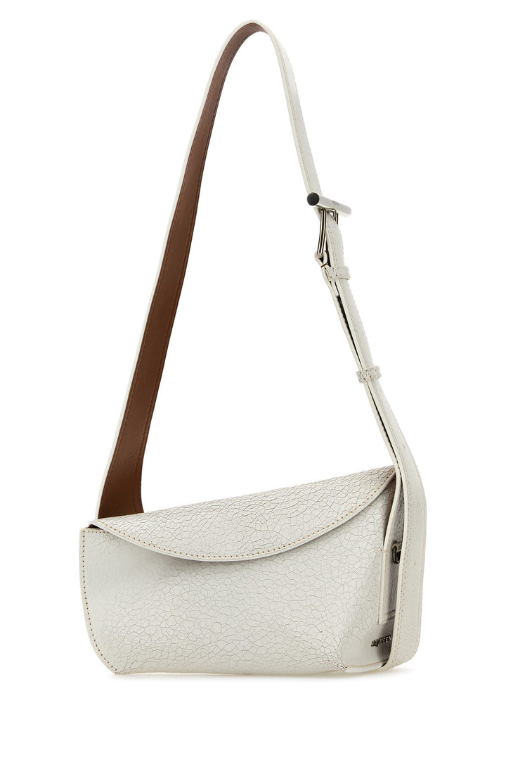 White leather Sling crossbody bag