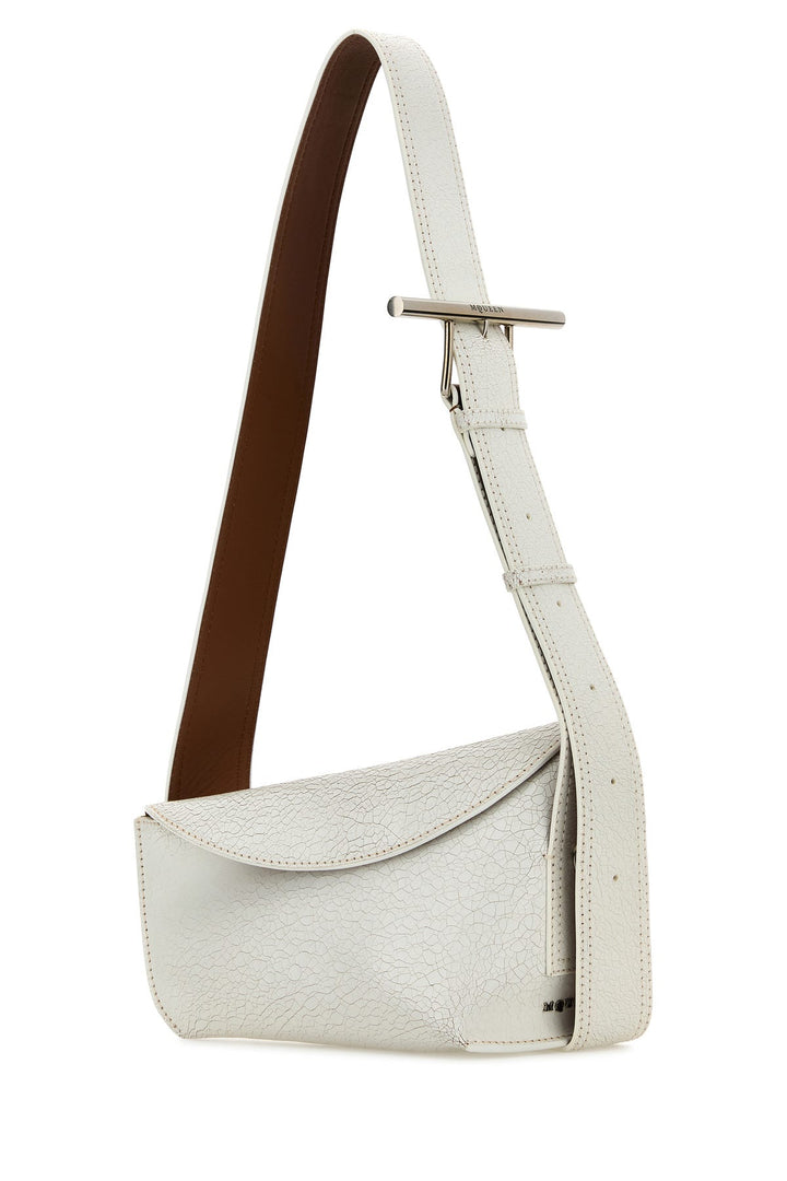 White leather Sling crossbody bag