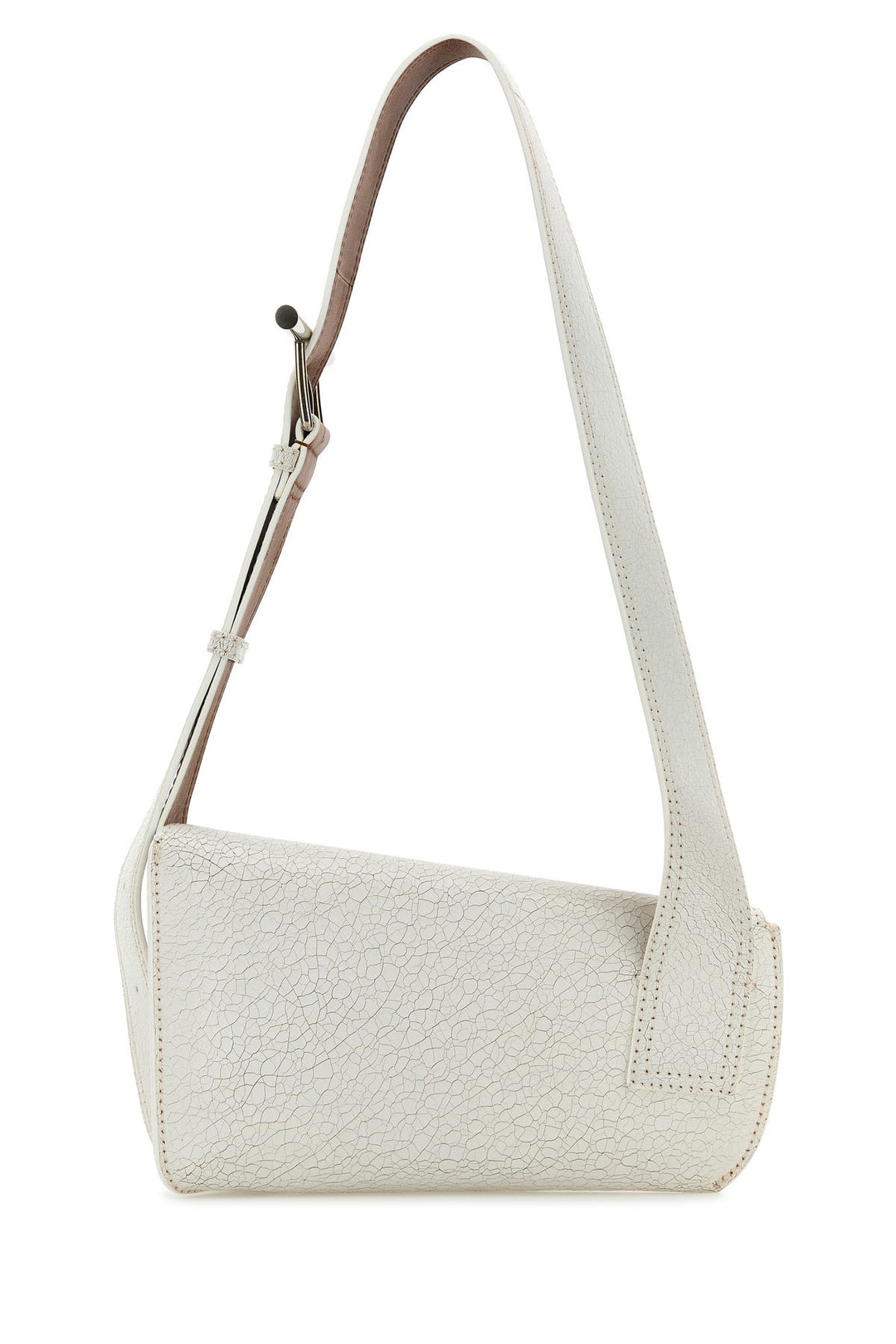 White leather Sling crossbody bag