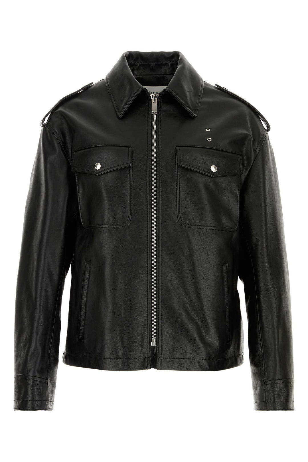 Black leather jacket