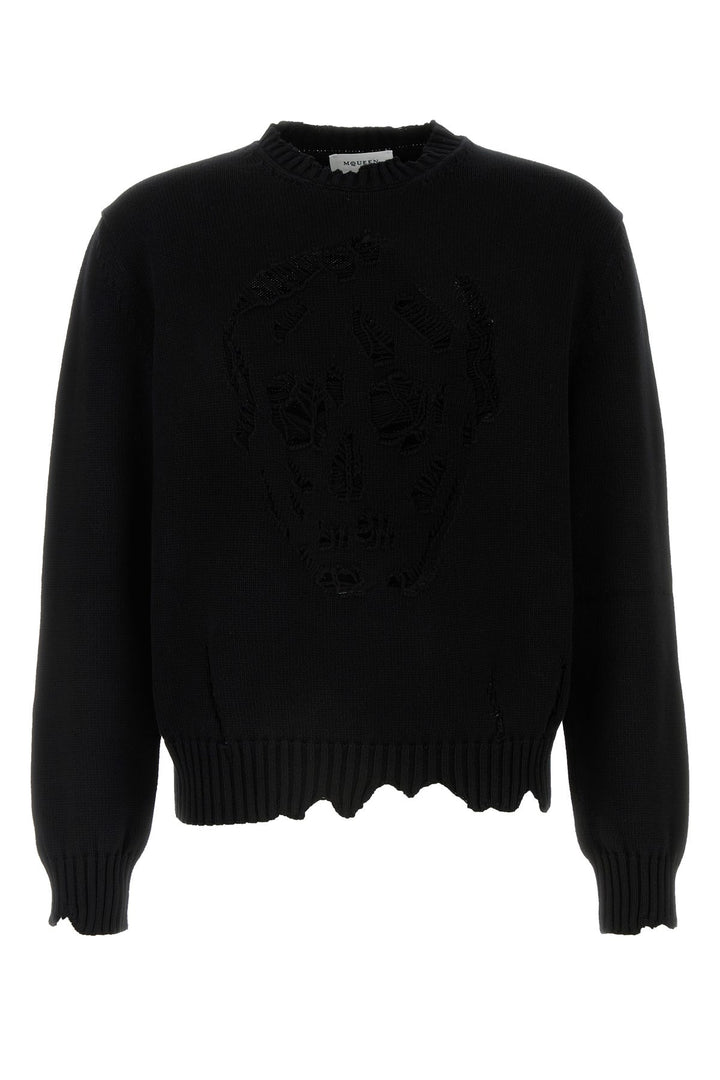 Black cotton sweater