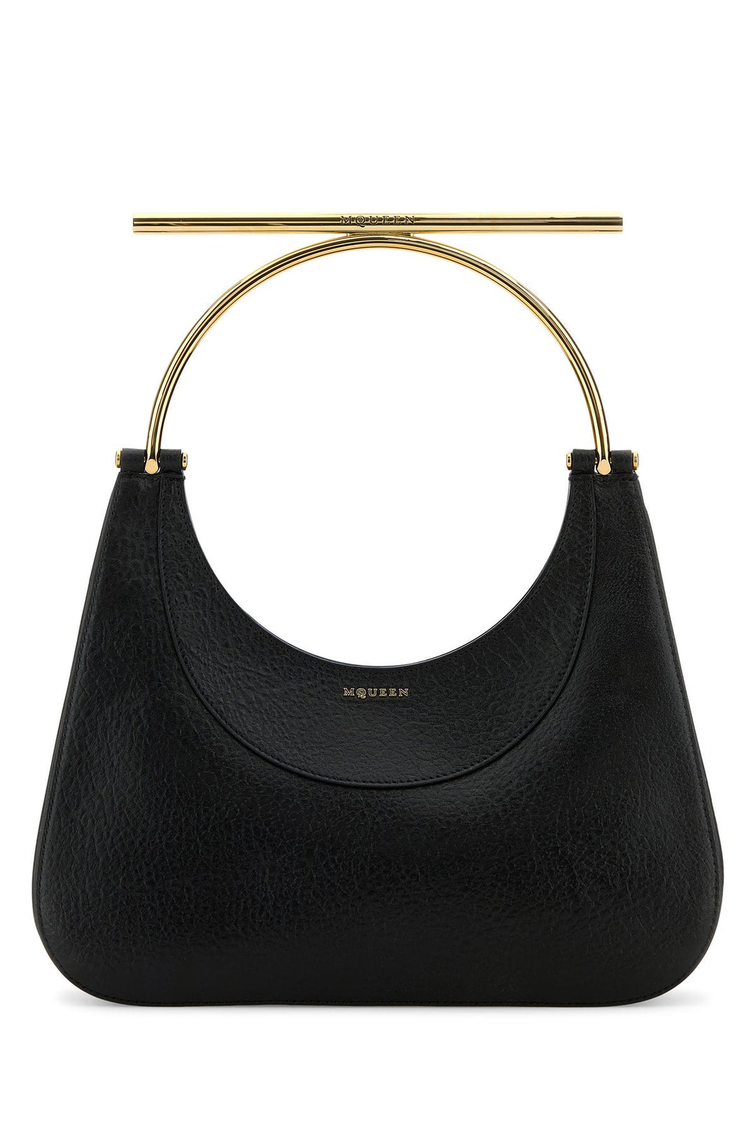 Black leather Cross-Bar handbag