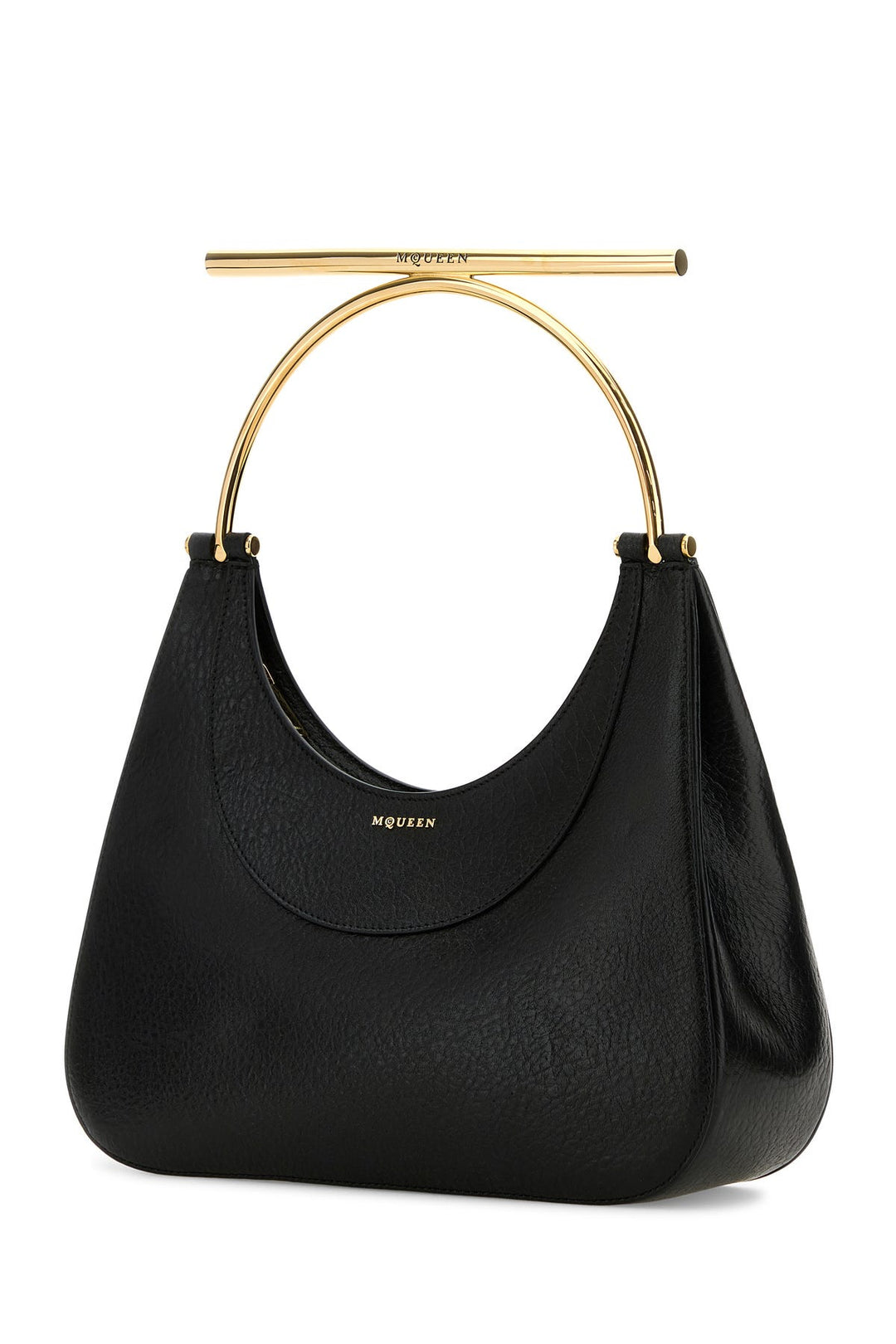 Black leather Cross-Bar handbag