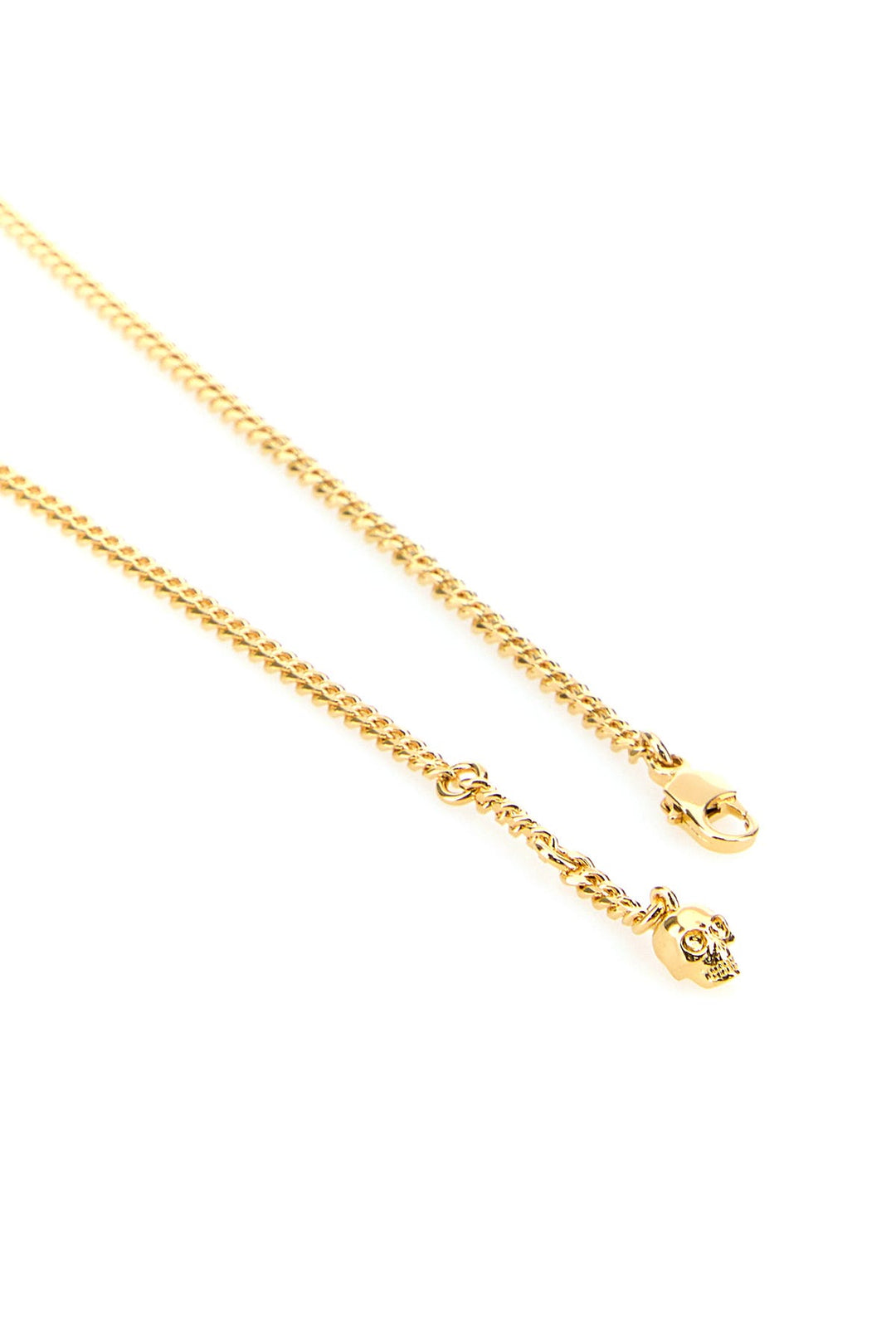 Gold metal Sovereign Skull necklace