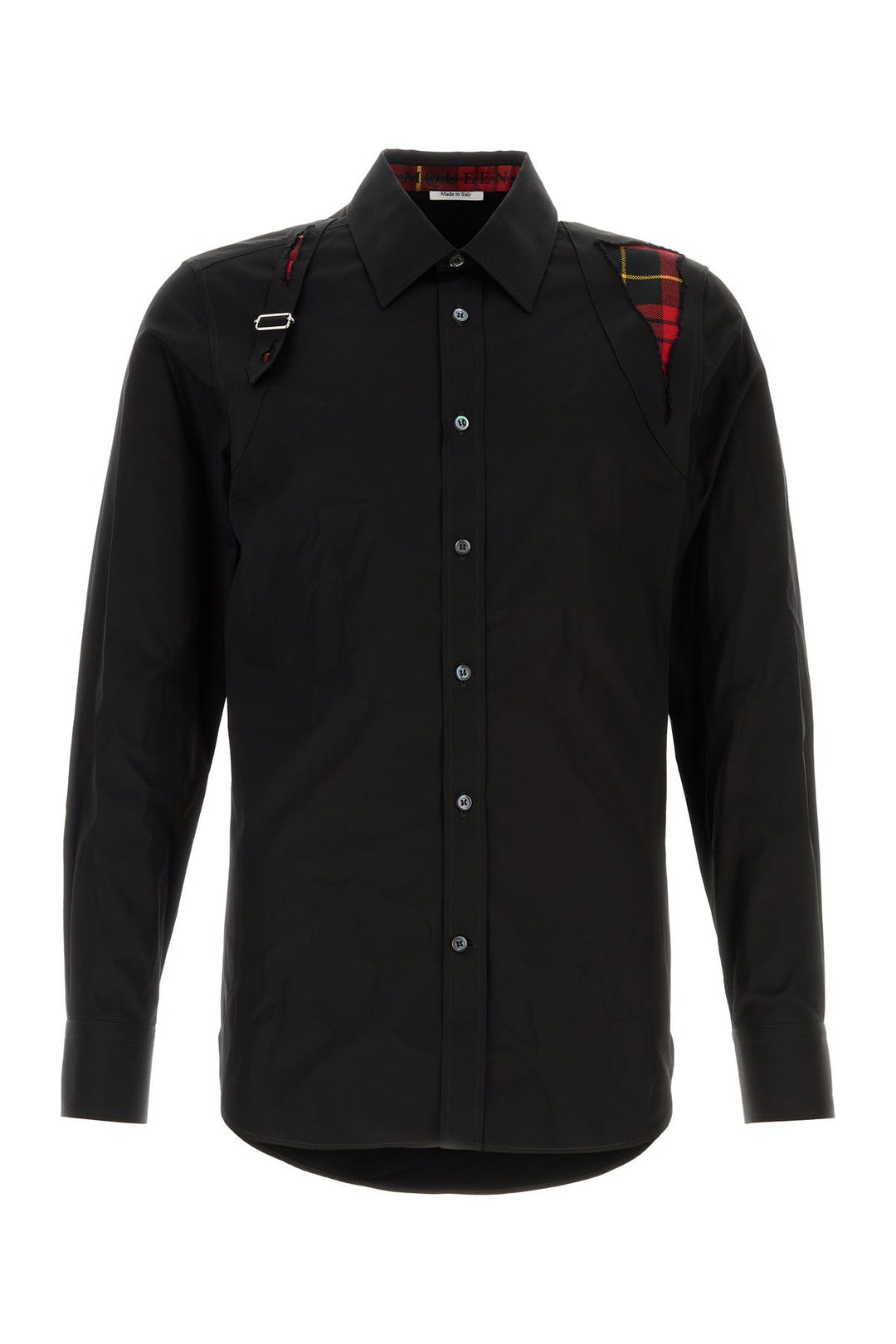 Black poplin shirt