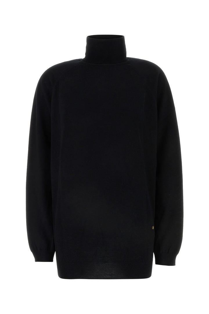 Black wool sweater