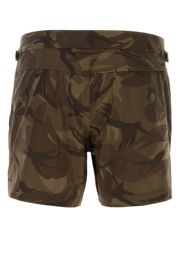 Printed polyester swimming shorts