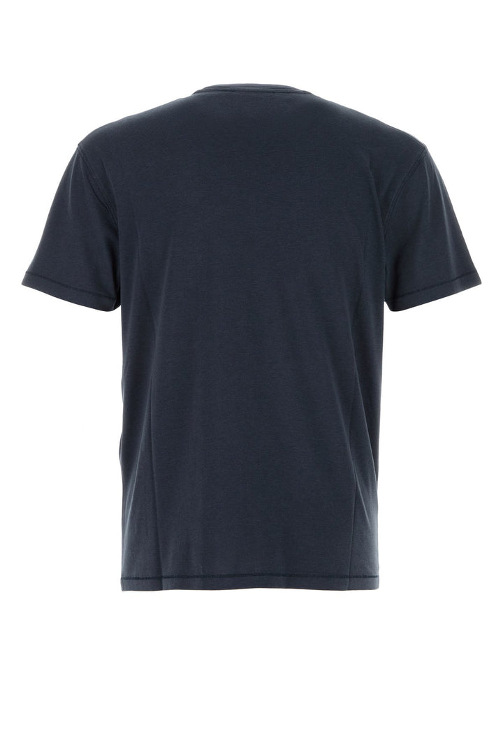 Navy blue lyocell blend t-shirt