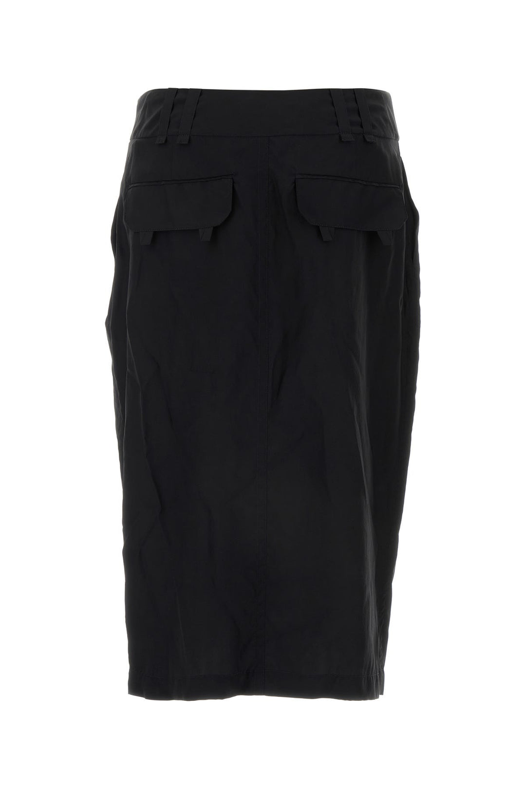 Black crepe skirt