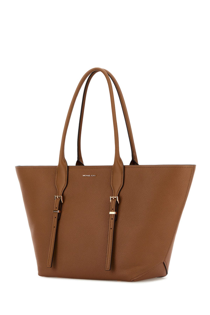 Caramel leather Moore shopping bag