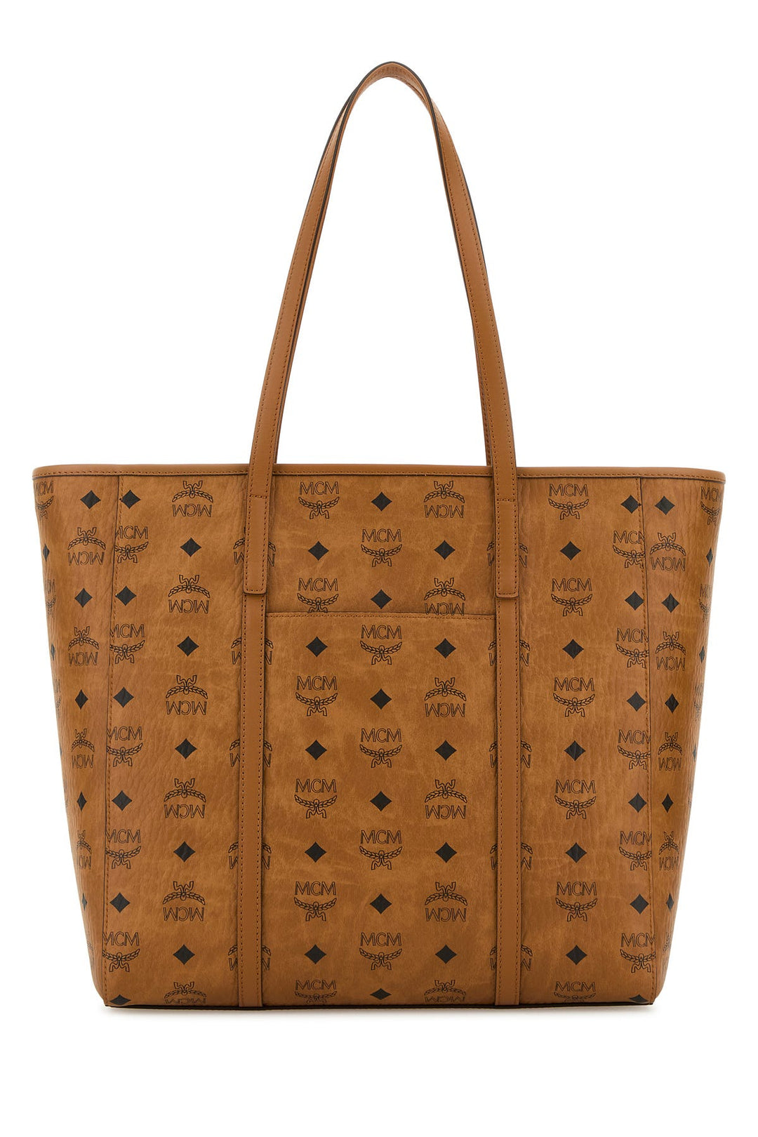 Printed canvas medium Toni shopping bag