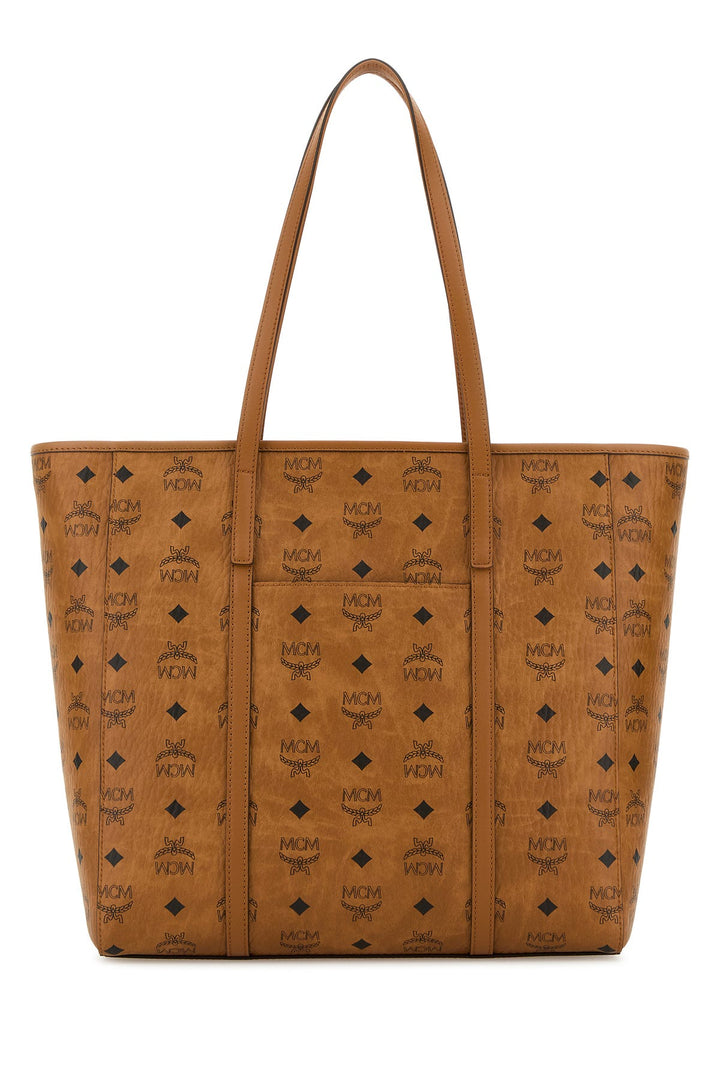 Printed canvas medium Toni shopping bag