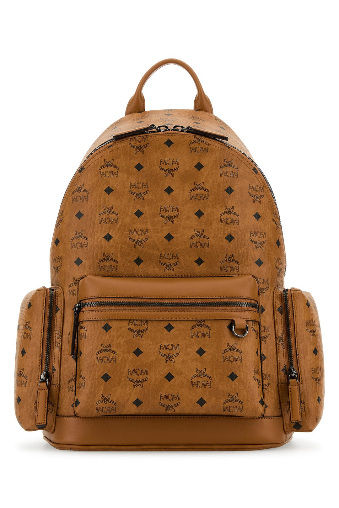 Printed canvas backpack