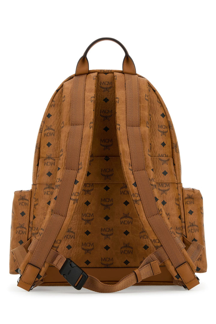 Printed canvas backpack