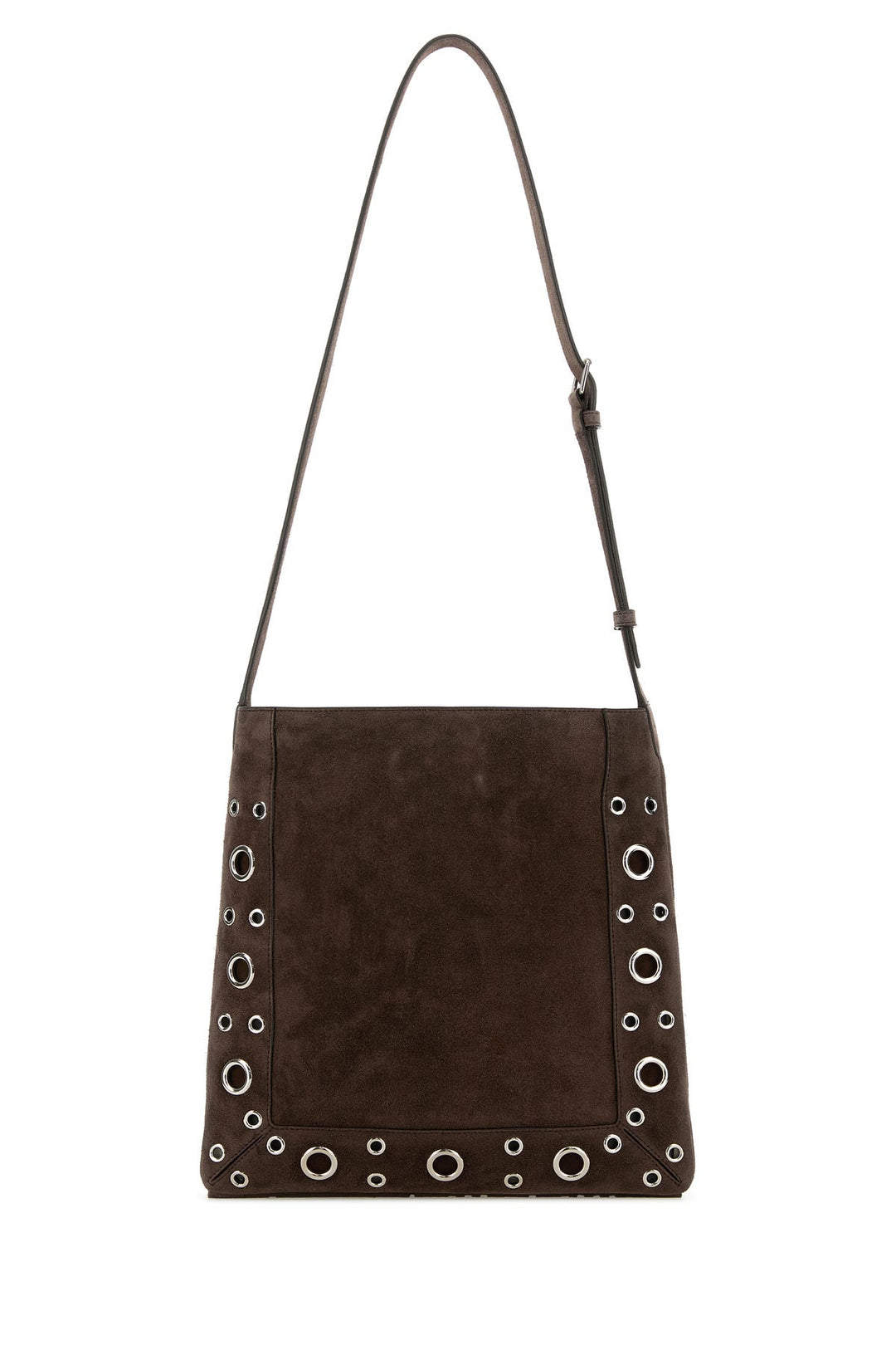 Brown suede NellcÃ´te crossbody bag