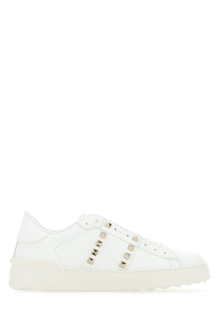 White leather Rockstud Untitled sneakers