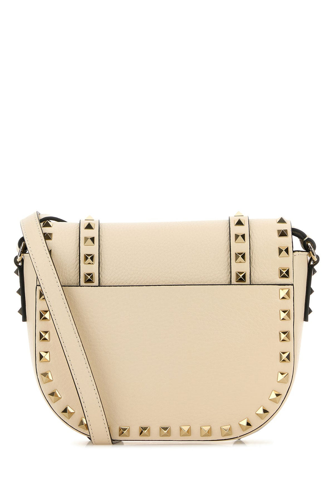 Ivory leather Rockstud crossbody bag