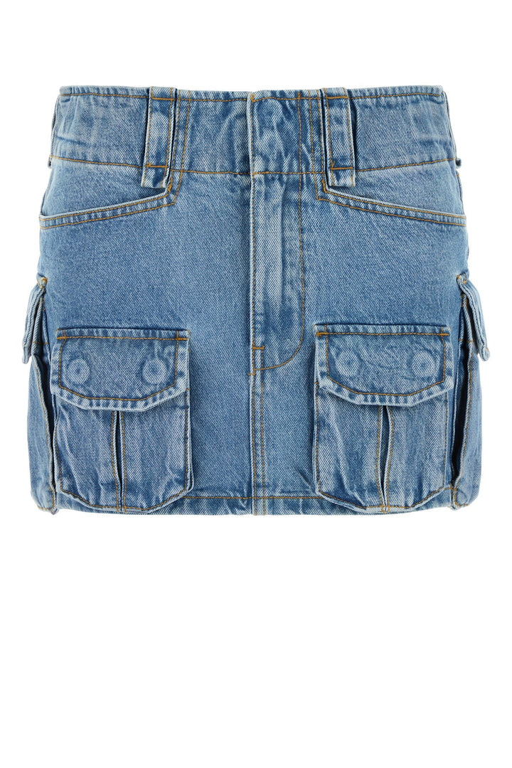 Denim mini skirt