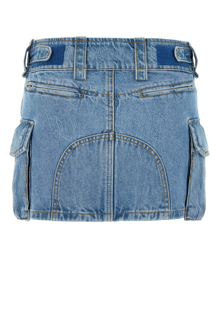 Denim mini skirt