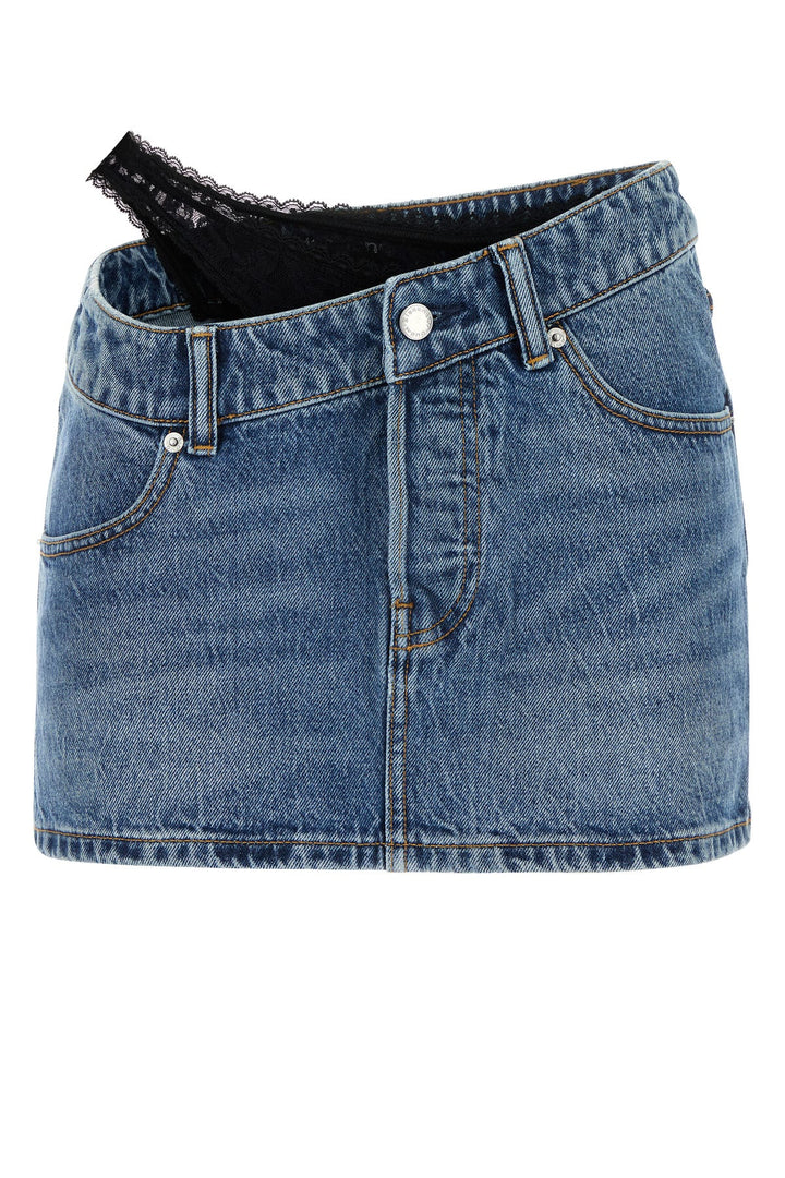 Denim mini skirt