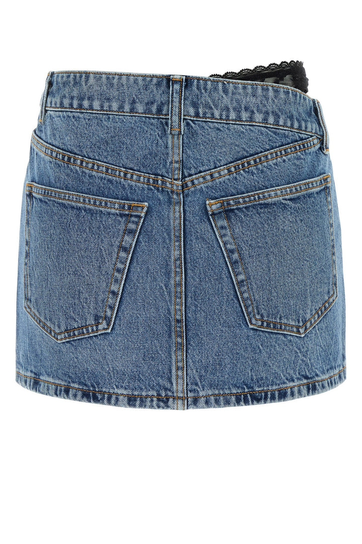 Denim mini skirt