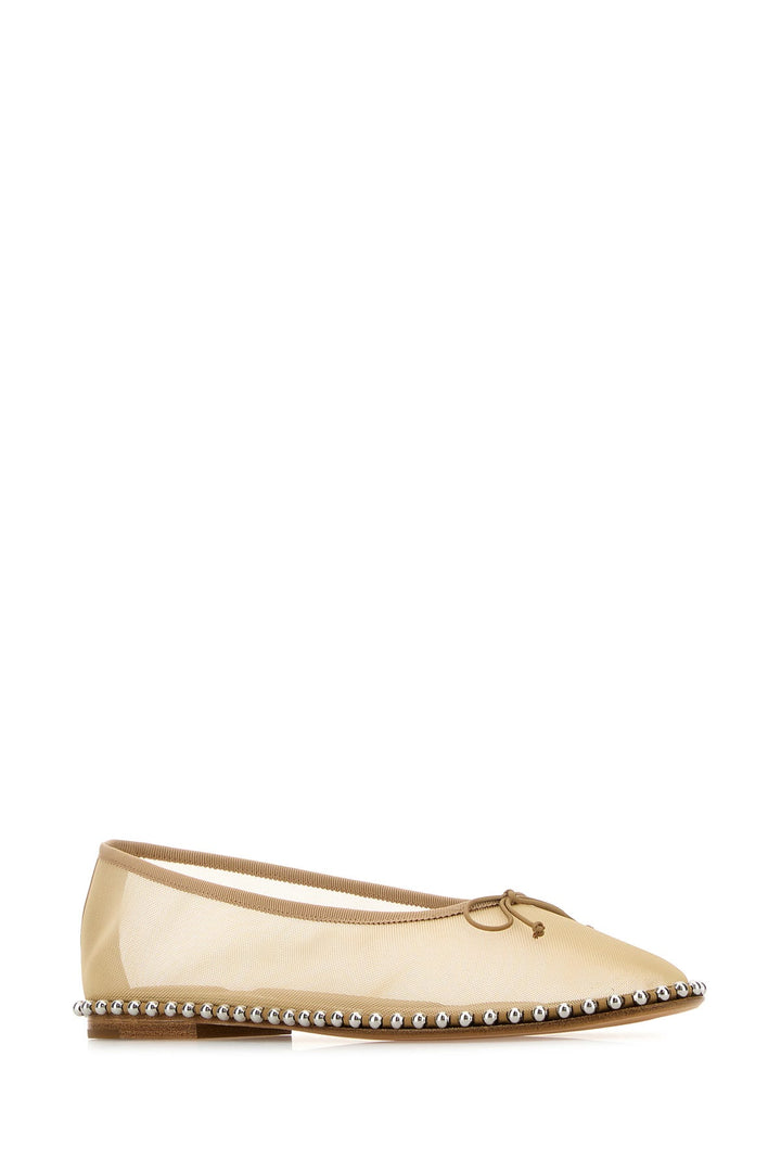 Beige mesh Lina ballerinas