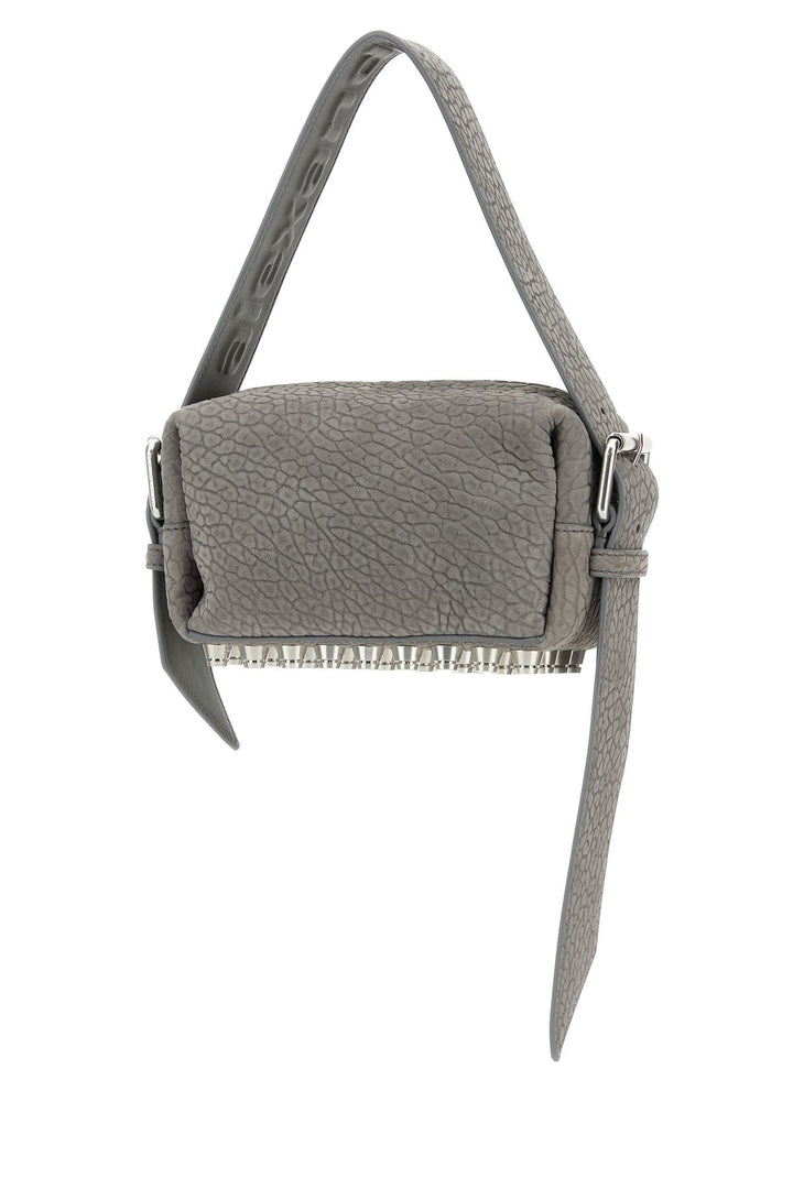 Grey nabuk small Ricco shoulder bag