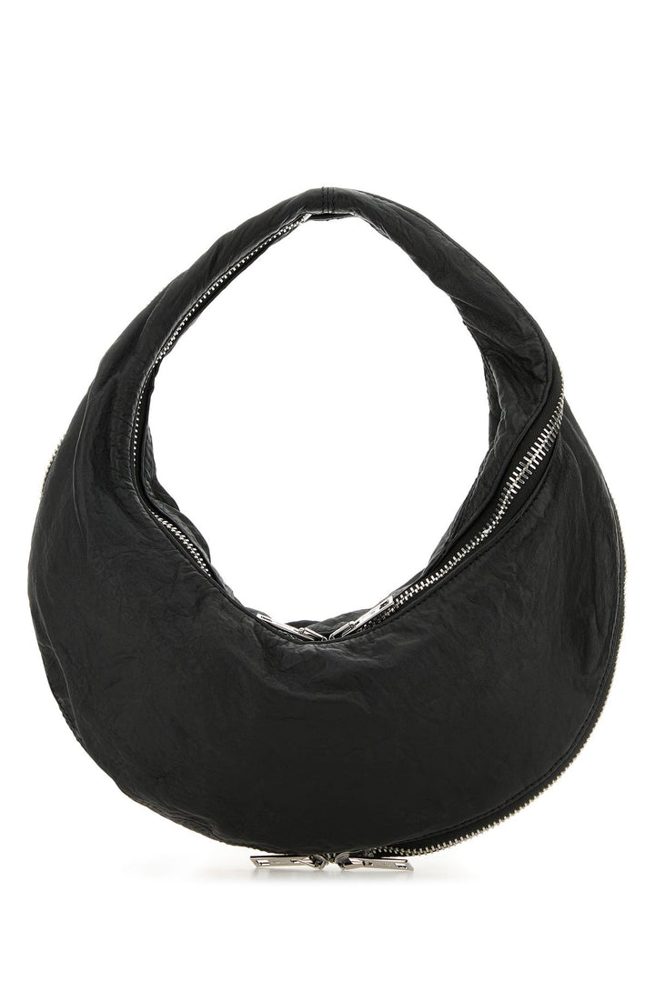 Black leather Twisty shoulder bag