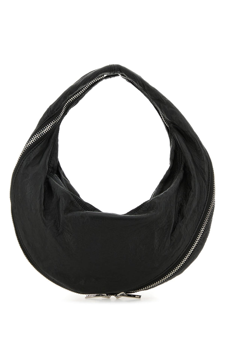 Black leather Twisty shoulder bag