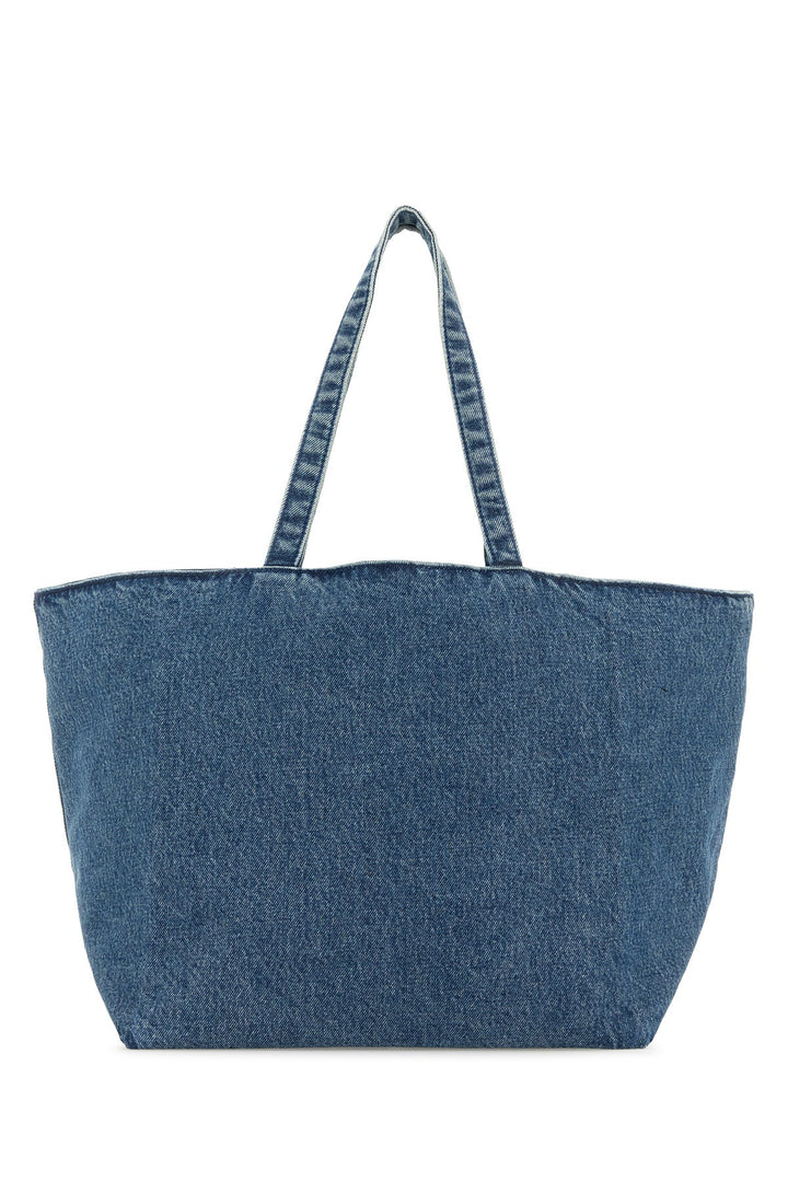 Denim Punch shopping bag