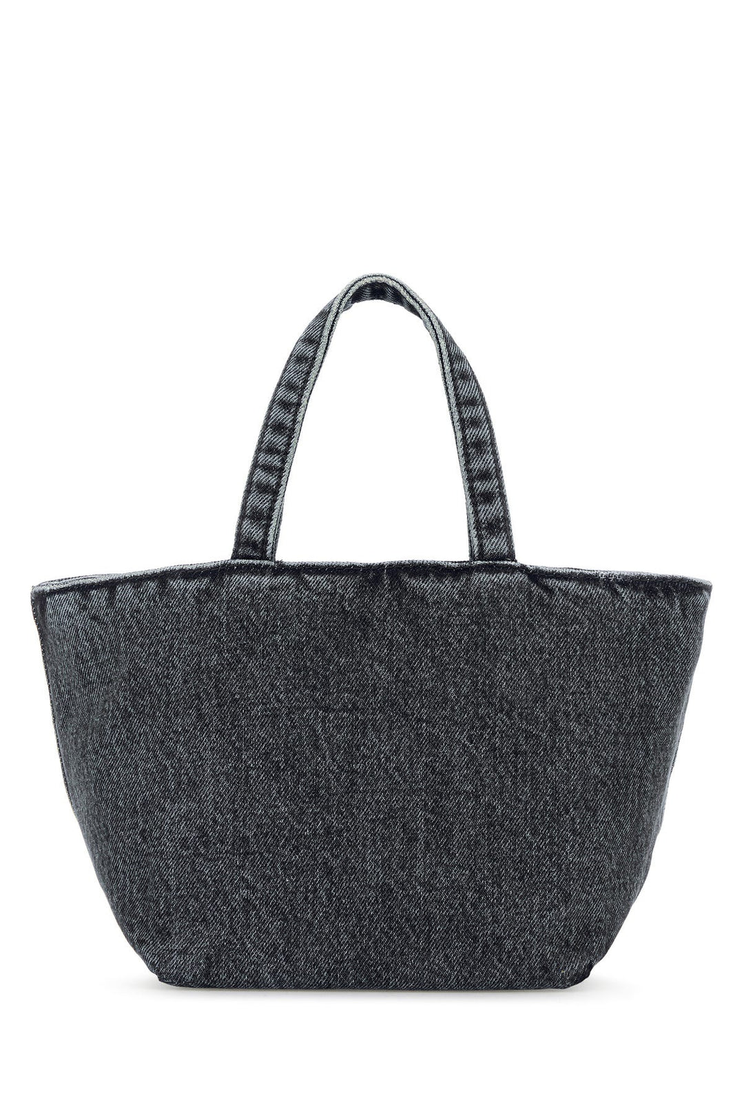 Dark grey denim small Punch shopping bag