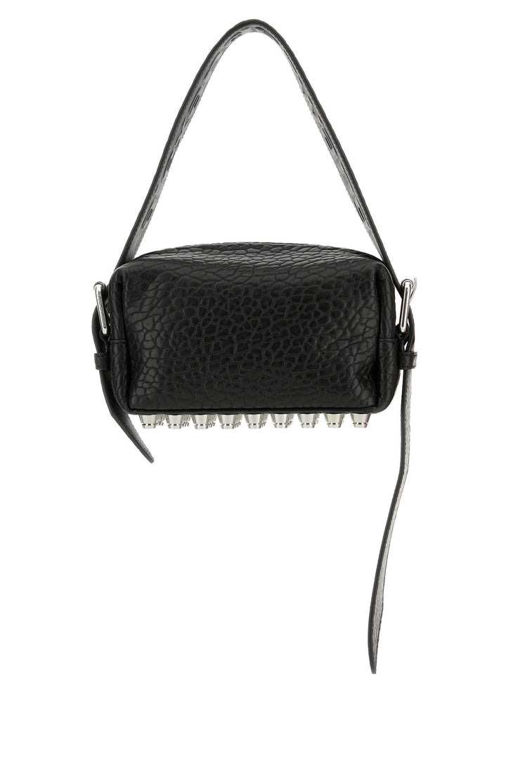 Black leather small Ricco shoulder bag