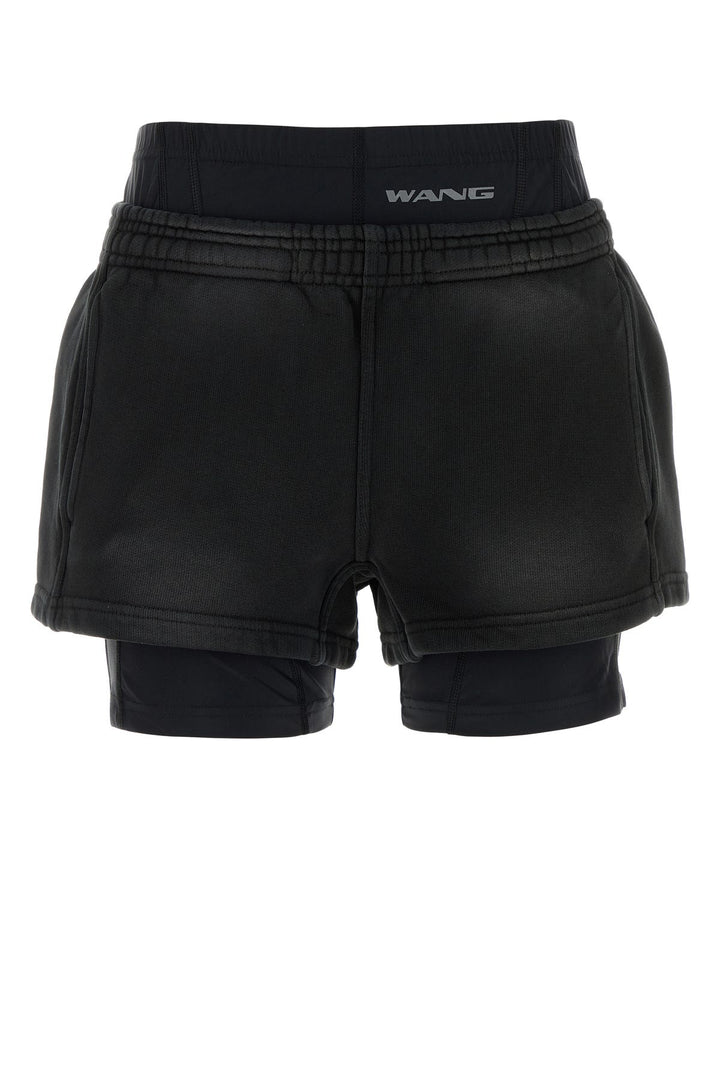 Slate cotton shorts